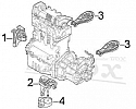 PODUSZKA SILNIKA PRAWA WSPORNIK SILNIKA FIAT STILO 1,9 JTD 115 KM 	51776846