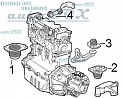 PODUSZKA SILNIKA DOLNA CENTRALNA ALFA ROMEO 156 2.5 V6 155 TS