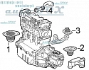 PODUSZKA SILNIKA DOLNA CENTRALNA OES  FIAT BRAVA BRAVO MAREA 1,2-16V 1,9TD  MULTIPLA JTD