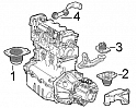 PODUSZKA SILNIKA DOLNA CENTRALNA ALFA ROMEO 156 2,4 JTD  od 2002- 60802036 46758636