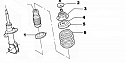 Poduszka górnego mocowania amortyzatora FIAT STILO BRAVO II LANCIA DELTA III